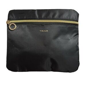 Trina Turk Black Makeup Bag Cosmetic Case